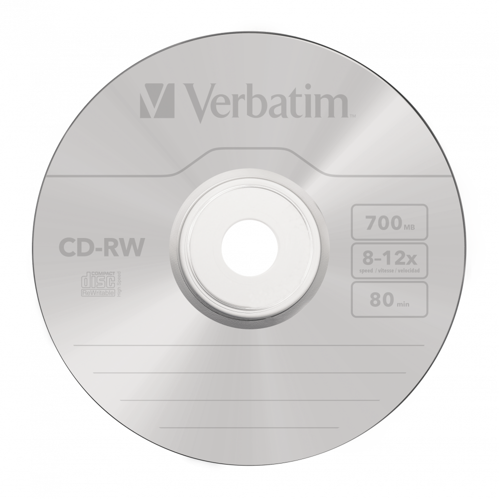 Blank-uri - CD-RW VERBATIM 700MB, VITEZA 12X, 10pack, JewelCase, Cod Produs: 43148