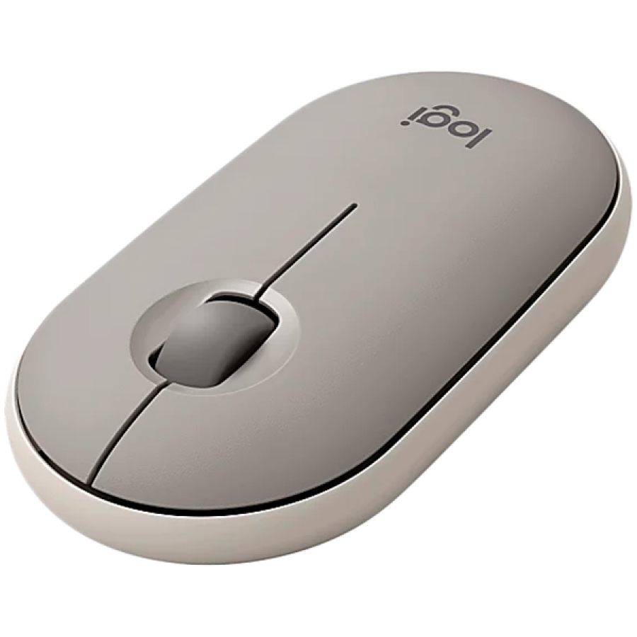 Logitech Pebble M350 Wireless Mouse  Sand  24ghzbt  Emea  Closed Box 910006751 Include Tv 018lei