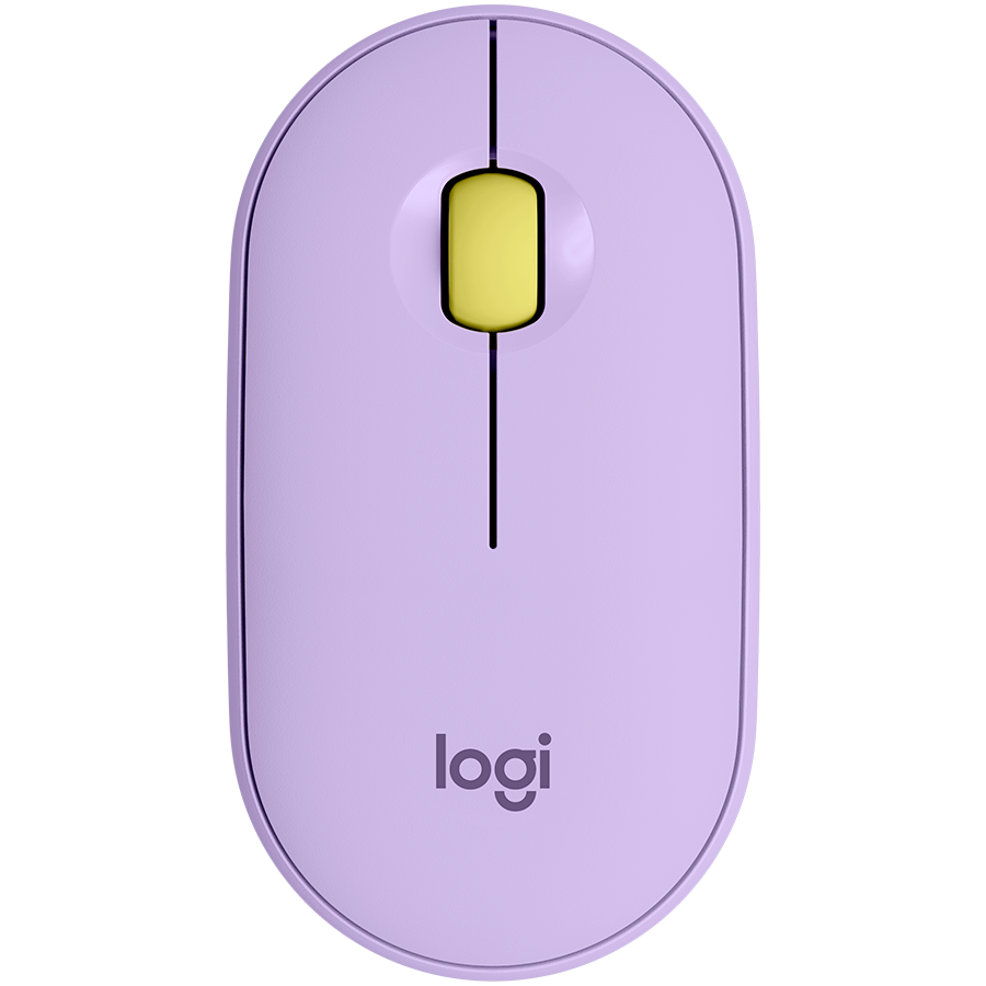 Logitech Pebble M350 Wireless Mouse  Lavender Lemonade  24ghzbt  Emea  Closed Box 910006752 Include Tv 018lei