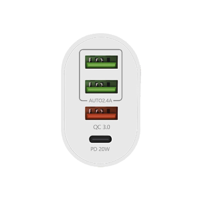 ALIMENTATOR retea SPACER Quick Charge 36W, 1 x USB Type-C 20W + 1 x USB QC 3.0, 2 X USB 2.4A „SPAR-QUATROQ-01” (include TV 0.18lei)
