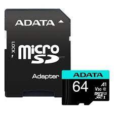 Card Microsd Adata Premierpro 64 Gb Microsdhc Clasa 10 Standard Uhsi U1 Ausdx64gui3v30sa2ra1 Include Tv 003 Lei