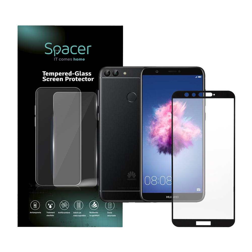 Misleading venom never FOLIE STICLA Spacer pentru Huawei P Smart S, grosime 0.3mm, acoperire  totala ecran, strat special anti-ulei si anti-amprenta, Tempered Glass,  sticla 9D, duritate 9H "SPPG-HU-P-SS-TG" - Spacer România