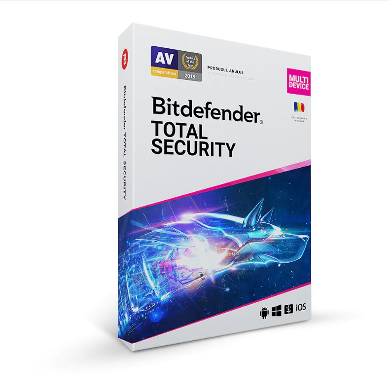 Bitdefender  Ts03zzcsn2403ben  Total Security 3 Dispozitive 1212 Luni Box Ts03zzcsn2403ben