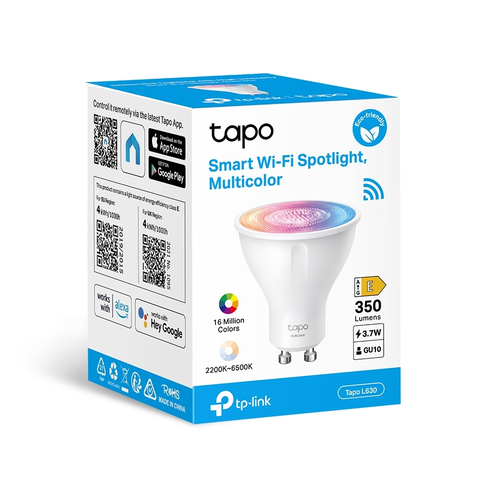 BEC LED wireless TP-LINK, 350lm, 2.9W, fasung GU10, temp culoare 2200K - 6500K,ctr prin smartph.cu apl.Tapo, ajustare auto a luminii in fct. de mom zilei Cod Produs: Tapo L630 [4]