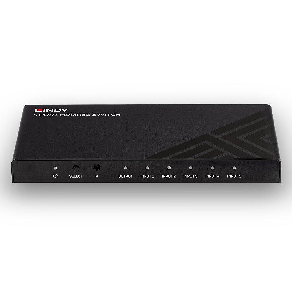 Lindy 5 Port Hdmi 18g Switch Ly38233