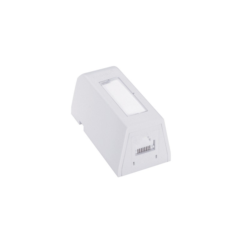 Priza Aplicata Synergy Wallplate Dg 1xrj45 568ab Utp Powercat 6 White  Molex Sbx0000502