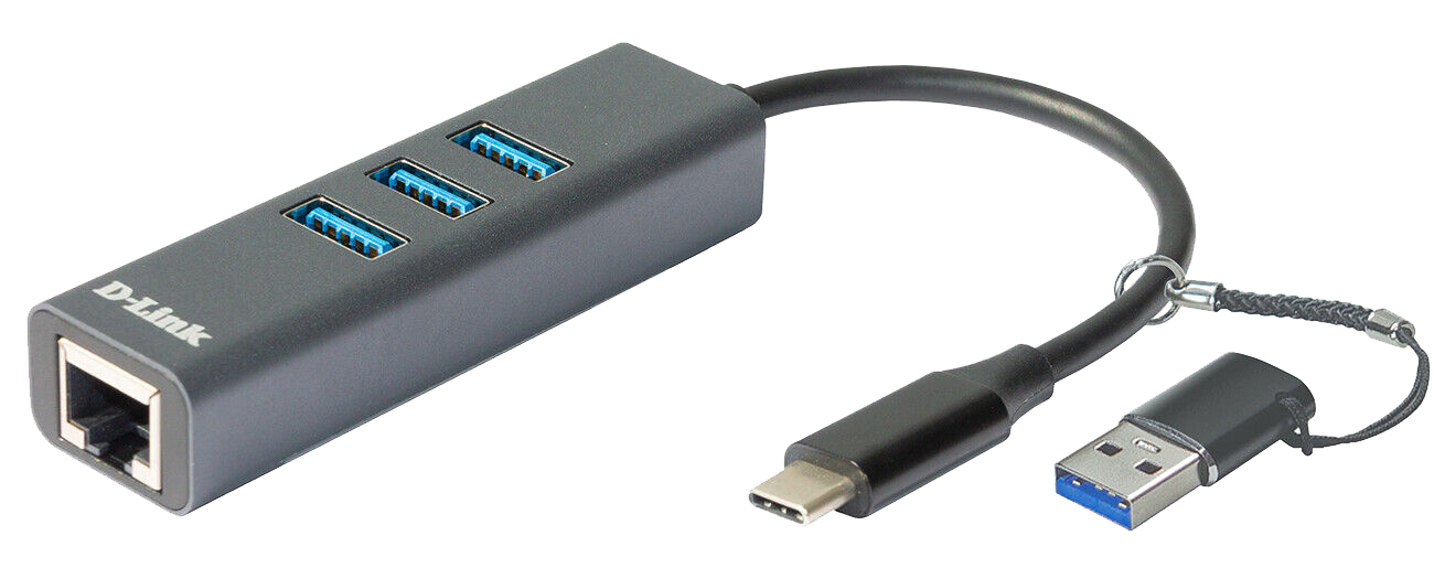 Adaptor Retea Dlink Extern Usbc Port Rj45 Gigabit 3 X Usb Superspeed 30 Port Adaptor Usba Inclus Dub2332 Include Tv 018lei
