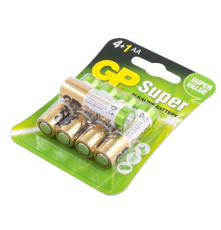Baterie Gp Batteries Super Alcalina Aa Lr06 15v Alcalina Blister 5 Buc Gp15a412pl5 Gppca15as133  Include Tv 048lei  388763