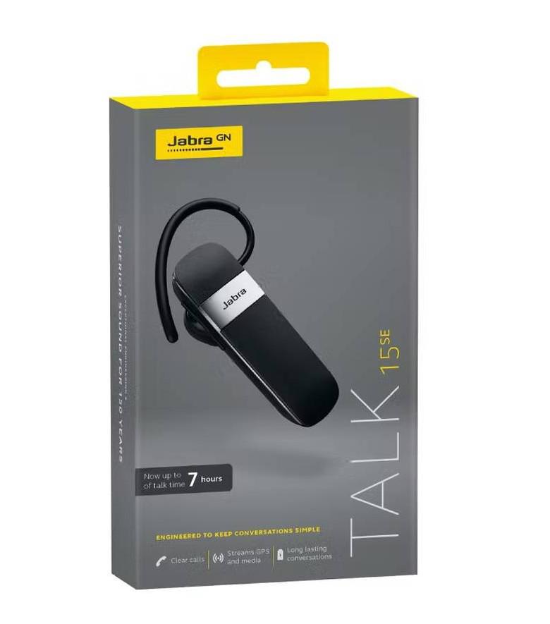 Jabra Talk 15 Se Bluetooth Headset Black Jatalk15sebk Include Tv 08lei