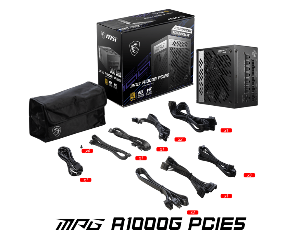 Sursa Msi Mpg A1000g Pcie5 80 Gold Mpg A1000g Pcie5 Include Tv 175lei