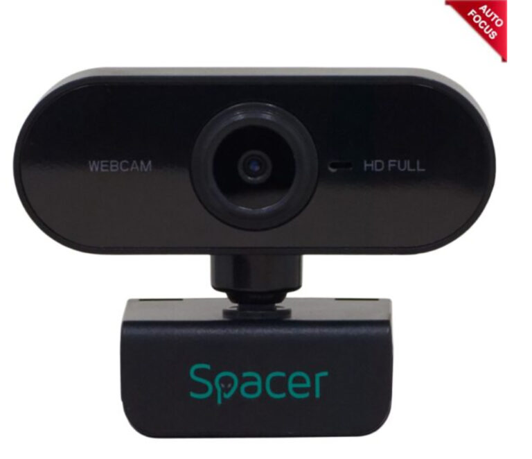 CAMERA WEB SPACER senzor 1080p Full-HD cu auto focus si rezolutie video 1920×1080, black „SPW-CAM-01” (include TV 0.18lei)