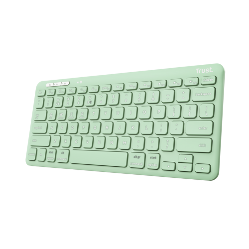 Tastaturi - TASTATURI Trust  LYRA Compact Wireless and rechargeable Keyboard Green US Cod Produs: 25096