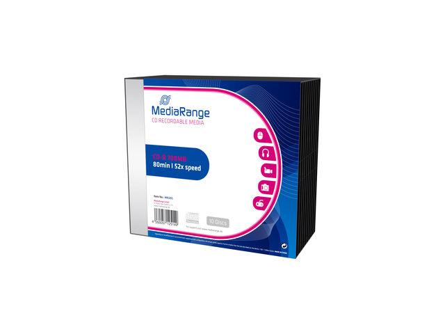 Blank-uri - MediaRange CD-R 700MB|80min 52x speed, Slimcase Pack 10 Cod Produs: MR205