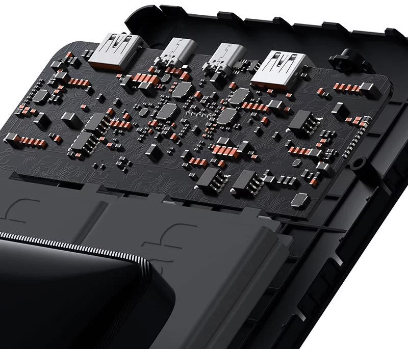 POWER BANK Baseus Blade, 20000mAh, PD 100W, ultra thin, 2 x USB; 2 x USB Type-C, display digital pt. status baterie, total 5A, black, Cod Produs: PPBL000201 [3]