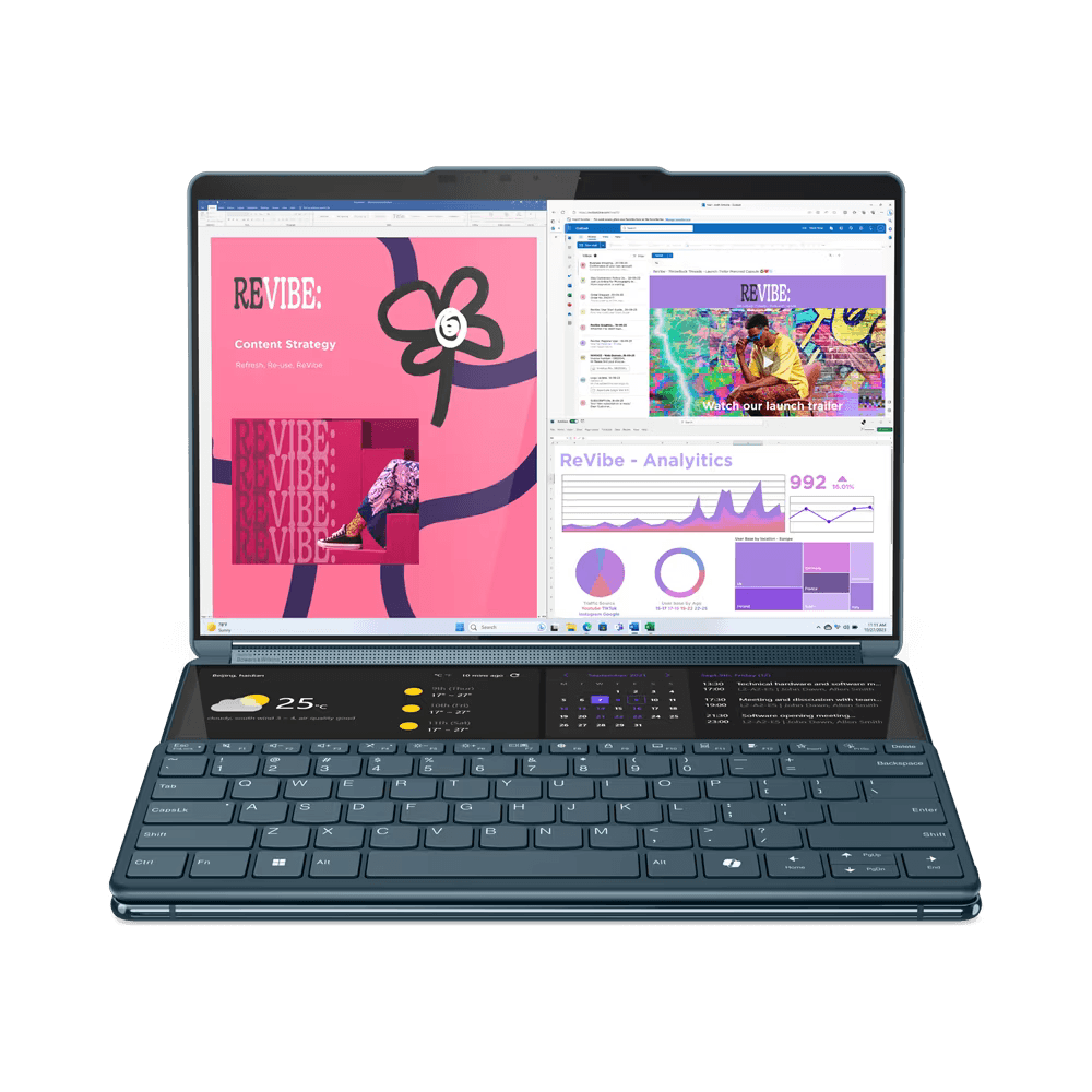 Notebook Lenovo YG Book9 13T 2.8K U7 155U 16 1T UMA W11H Cod Produs: 83FF002NRM [13]