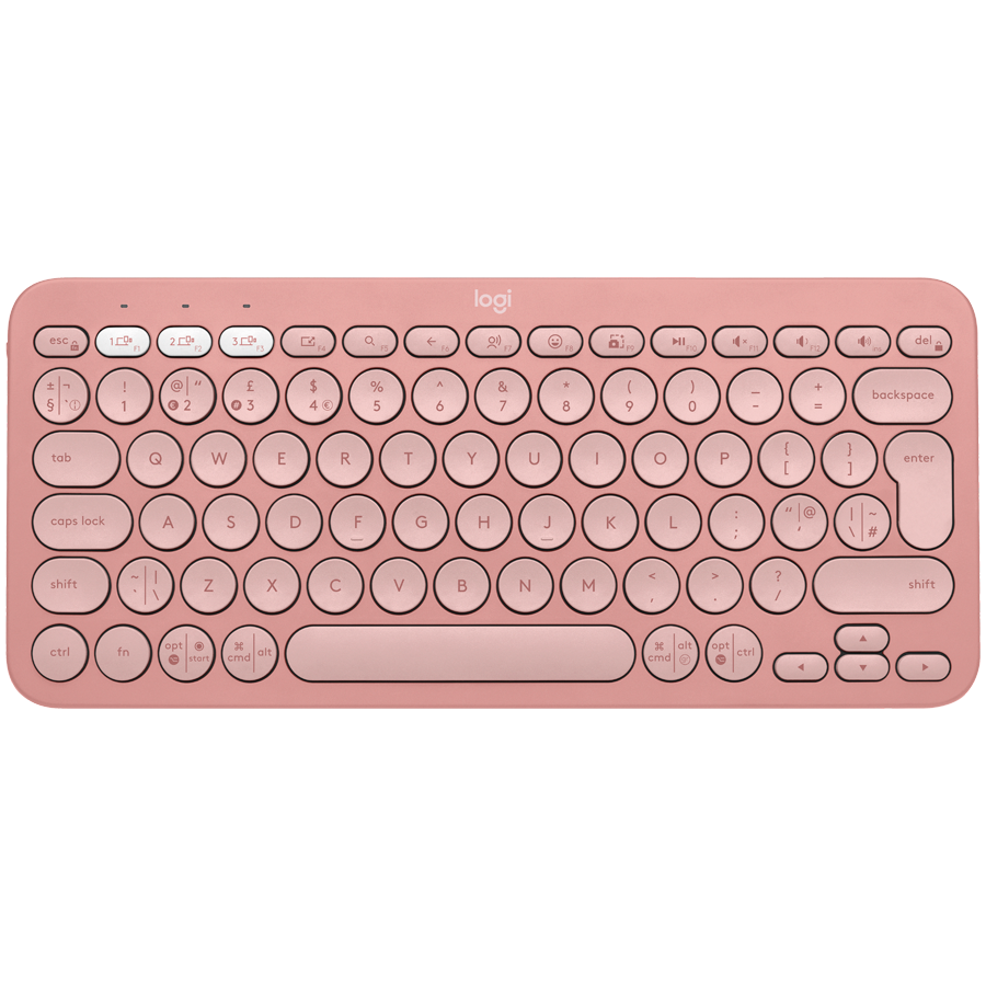 Tastaturi - LOGITECH Pebble Keys 2 K380s - TONAL ROSE - (US) INTL - BT - N/A - INTNL-973 - UNIVERSAL Cod Produs: 920-011853
