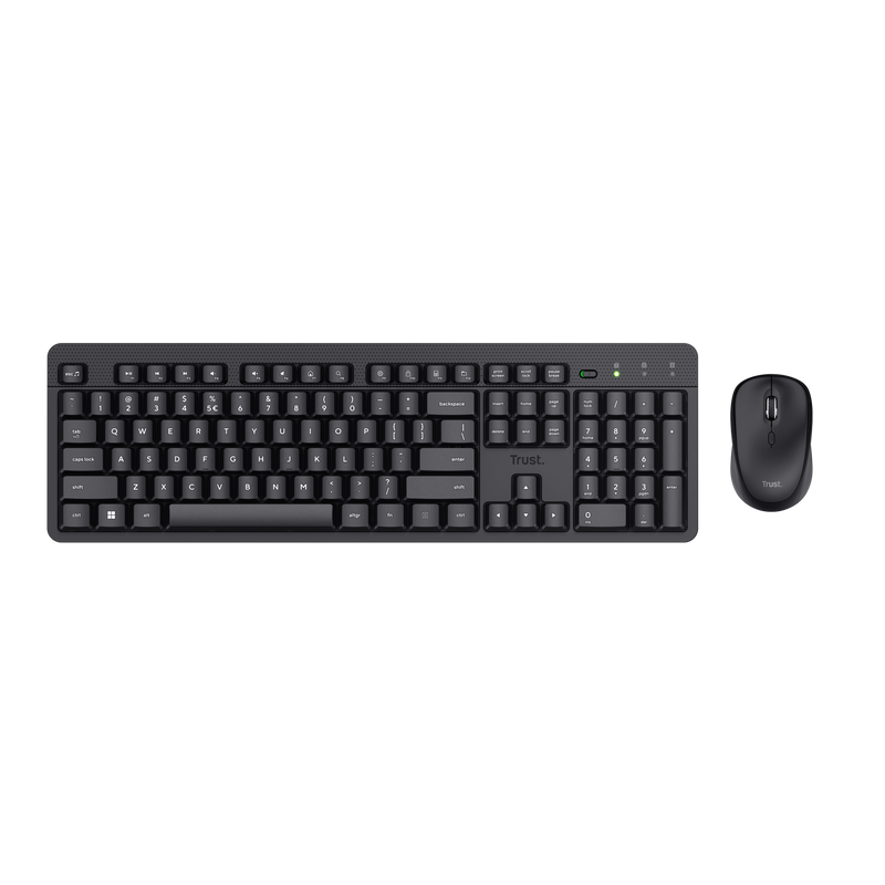 Tastaturi - Kit Trust Ody II wireless, negru Cod Produs: TR-25018