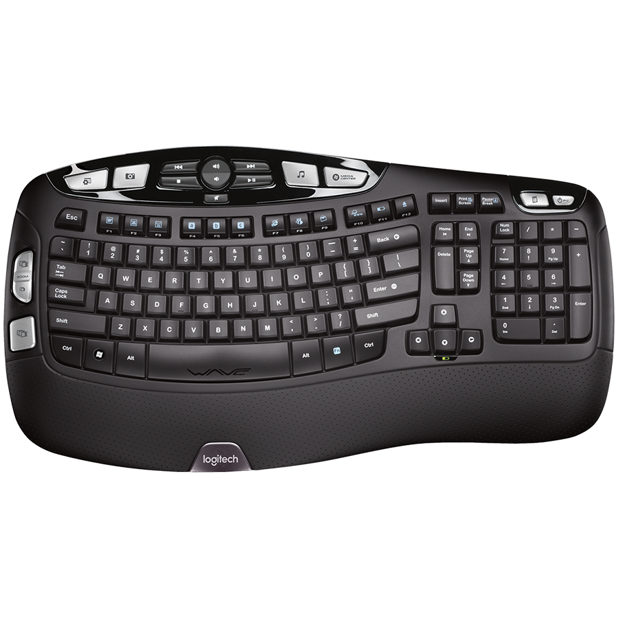 Tastaturi - LOGITECH Wave Bluetooth ergonomic keyboard - GRAPHITE - US INTL Cod Produs: 920-012304