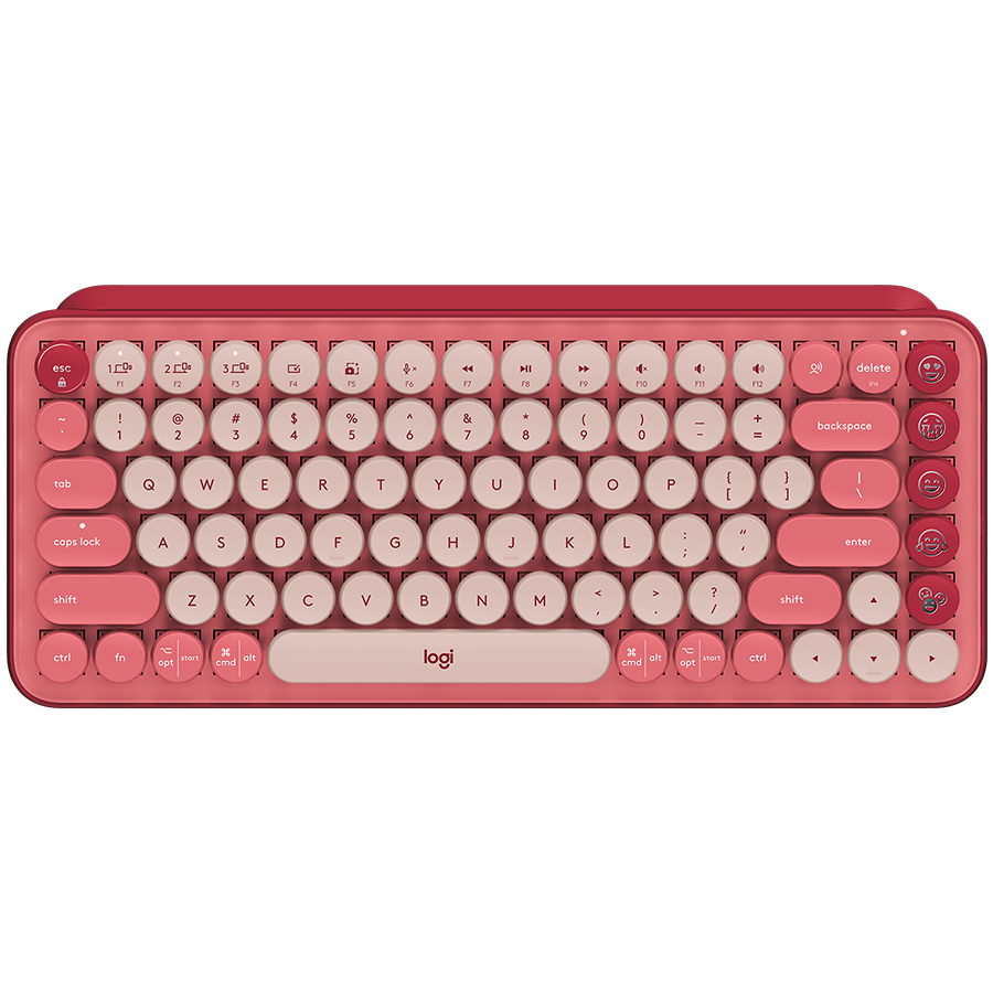 Tastaturi - LOGITECH POP ICON COMBO - ROSE - US INTL - BT  - INTNL-973 Cod Produs: 920-013142