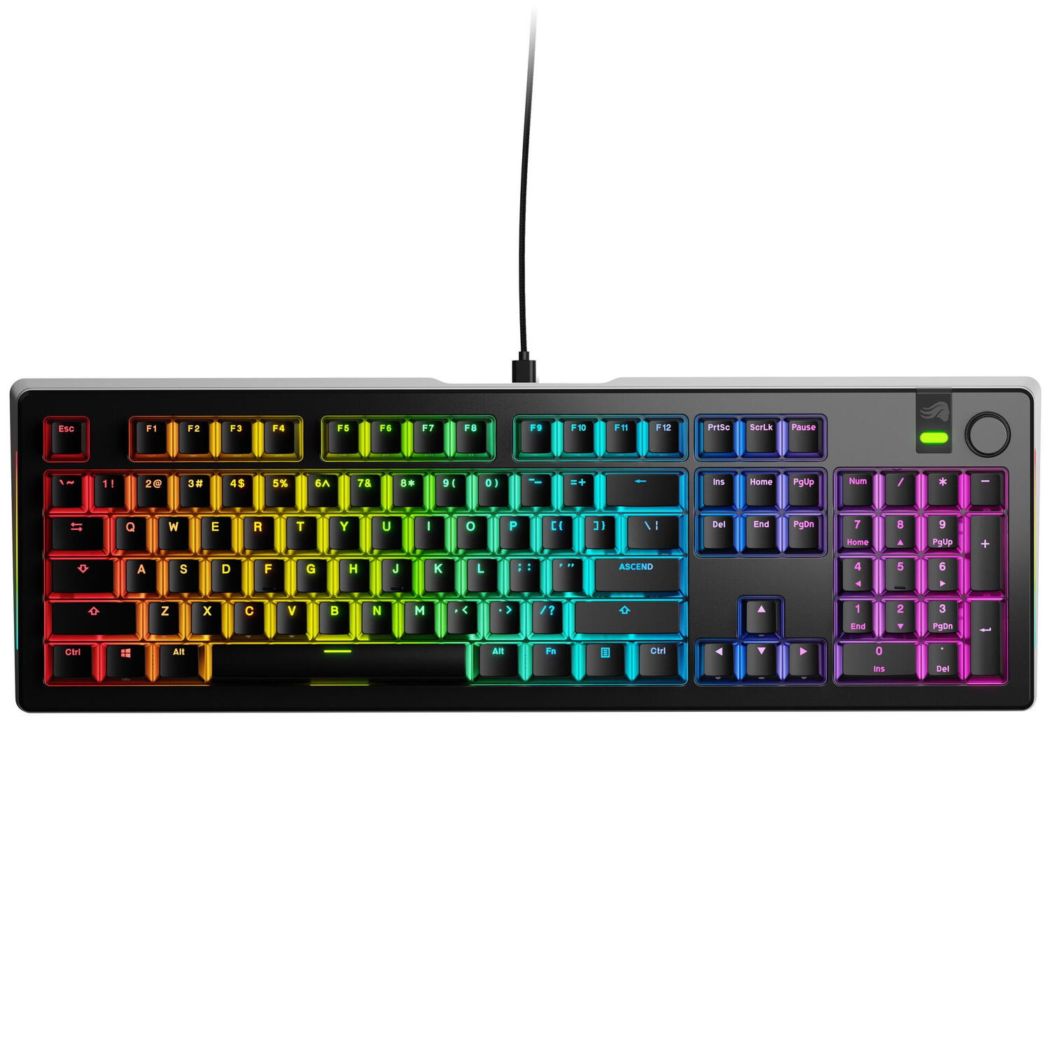 Tastaturi - Glorious Tastatura mecanica GMMK 3 PRO 100% Prebuilt, USB-C, Fox Switches, US layout, 104 taste, Negru Cod Produs: GLO-KB-GMMK3-PRO-100-PB-FOX-W-BLK-US