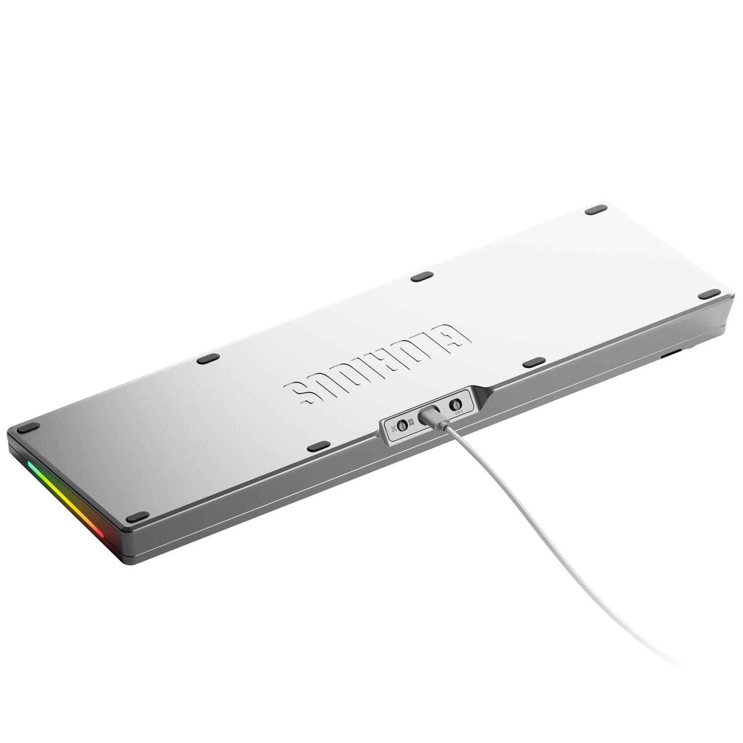 Glorious Tastatura mecanica GMMK 3 PRO 100% Prebuilt, USB-C, Fox Switches, US layout, 104 taste, Gri Cod Produs: GLO-KB-GMMK3-PRO-100-PB-FOX-W-SIL-US [4]