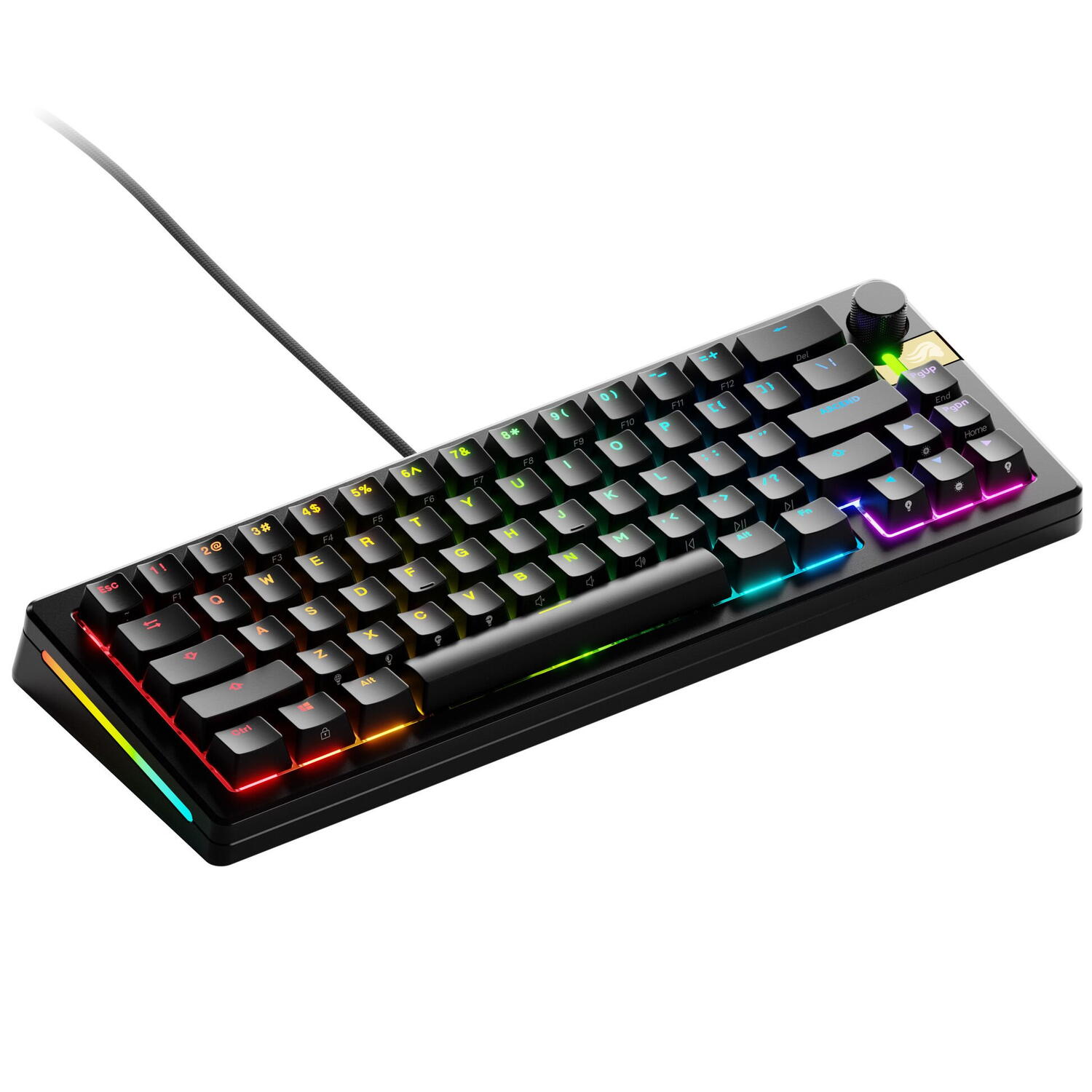 Glorious Tastatura mecanica GMMK 3 PRO HE 65% Prebuilt, USB-C, Fox HE Switches, US layout, 66 taste, Negru Cod Produs: GLO-KB-GMMK3-PRO-65-PB-HE-W-BLK-US [1]