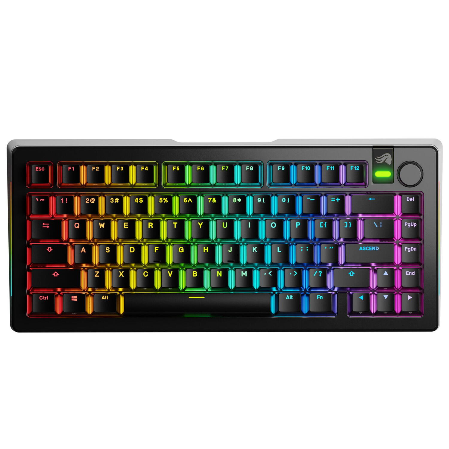 Tastaturi - Glorious Tastatura mecanica GMMK 3 PRO 75% Prebuilt Wireless , USB-C, Fox Switches, US layout, 81 taste, Negru Cod Produs: GLO-KB-GMMK3-PRO-75-PB-FOX-WL-BLK-US