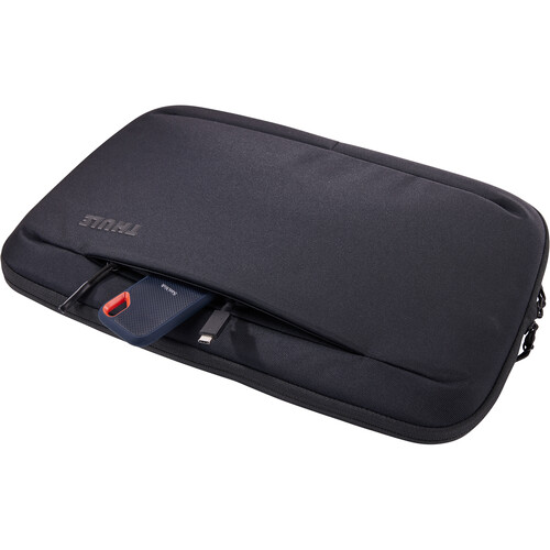 HUSA THULE Subterra MacBook 16 inch, 1 compartiment, buzunar frontal, nylon, negru, Cod Produs: 3205032 [2]