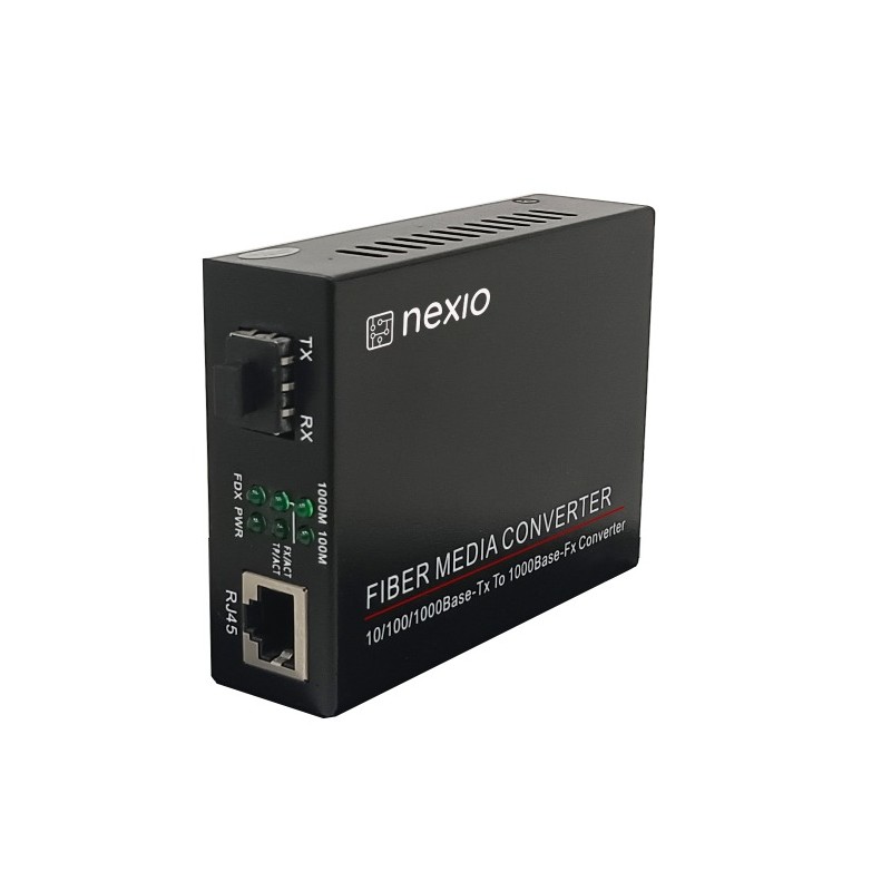 Mediaconvertor 10/100/1000M 1 port RJ45, 1 SLOT SFP - NEXIO "NX-1000N-SFP" (timbru verde 0.8 lei)