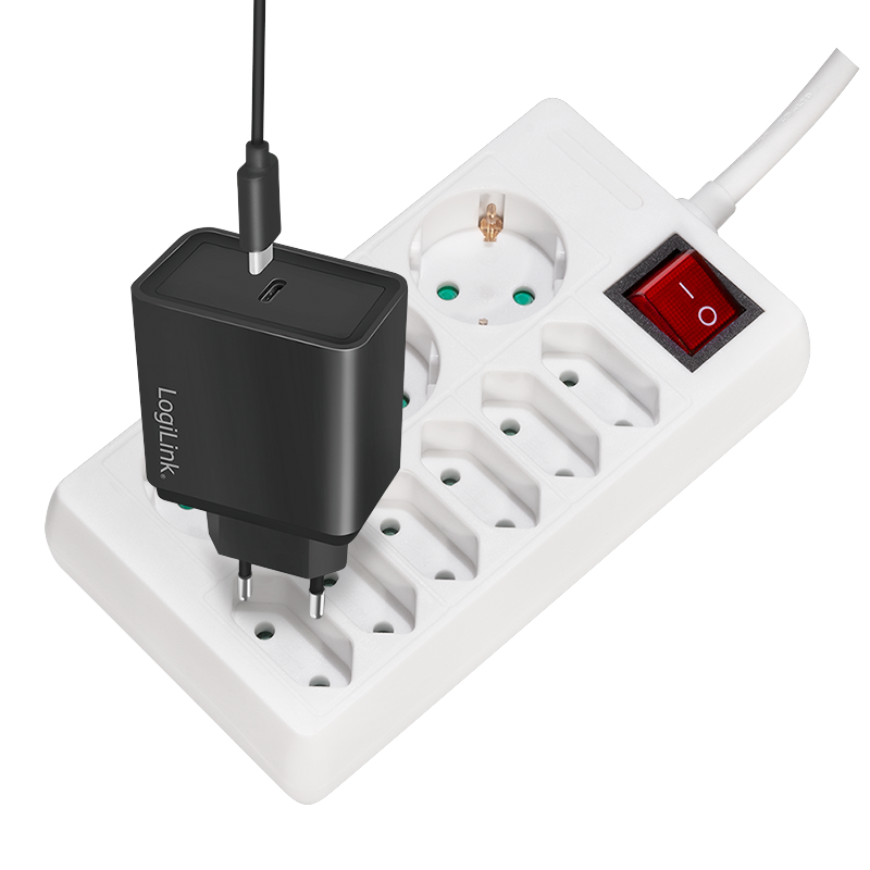 PRELUNGITOR LOGILINK, Schuko x 3 + Euro skt x 6, cablu 3G 1.5mm2, 230 V/16 A, 50 Hz, max. 3500 W, buton intrerupator iluminat, IP20, 1.5m, alb, Cod Produs: LPS201 [1]