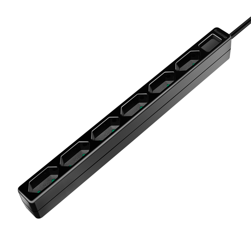 Prize si prelungitoare - PRELUNGITOR LOGILINK, Euro skt x 6, cablu 3G 1.0mm2, 230 V/7.5 A, 50 Hz, max. 1700 W, IP20, 1.5m, negru, Cod Produs: LPS231B