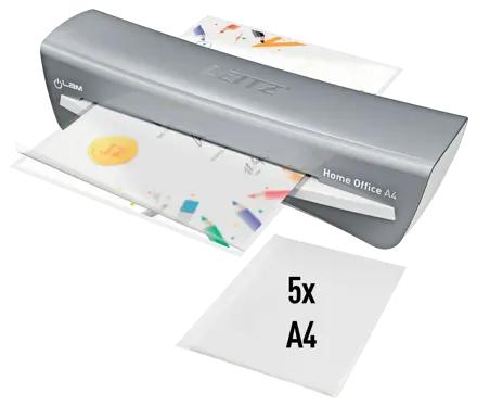 Laminatoare si folii - Laminator Leitz iLAM A4 Home Office, gri, Cod Produs: 73680089