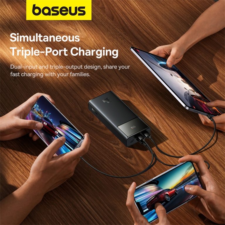 POWER BANK Baseus Star-Lord Digital, display, capacitate 30000mAh, 30W, 2 x USB; 1 x USB Type-C, total 5V/3A, negru, Cod Produs: P10022905113-00 [2]