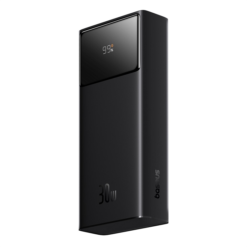 Power bank - POWER BANK Baseus Star-Lord Digital, display, capacitate 30000mAh, 30W, 2 x USB; 1 x USB Type-C, total 5V/3A, negru, Cod Produs: P10022905113-00