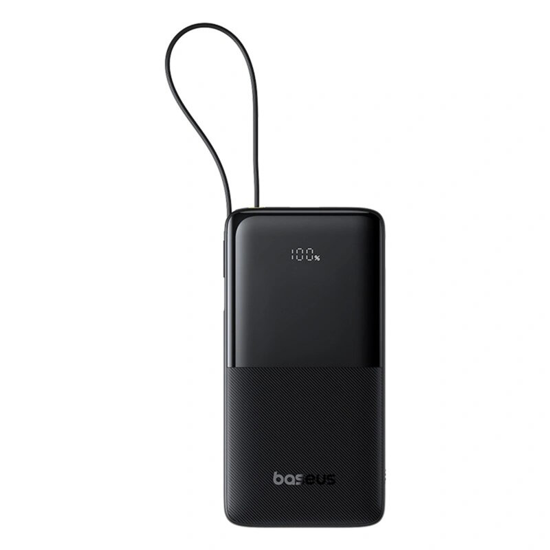 Power bank - POWER BANK Baseus Bipow 2 Digital, display, capacitate 20000mAh, 20W, cablu integrat USB Type-C, 1 x USB Type-C, 1 x USB, total 5V/3A, negru, Cod Produs: P10077101113-01