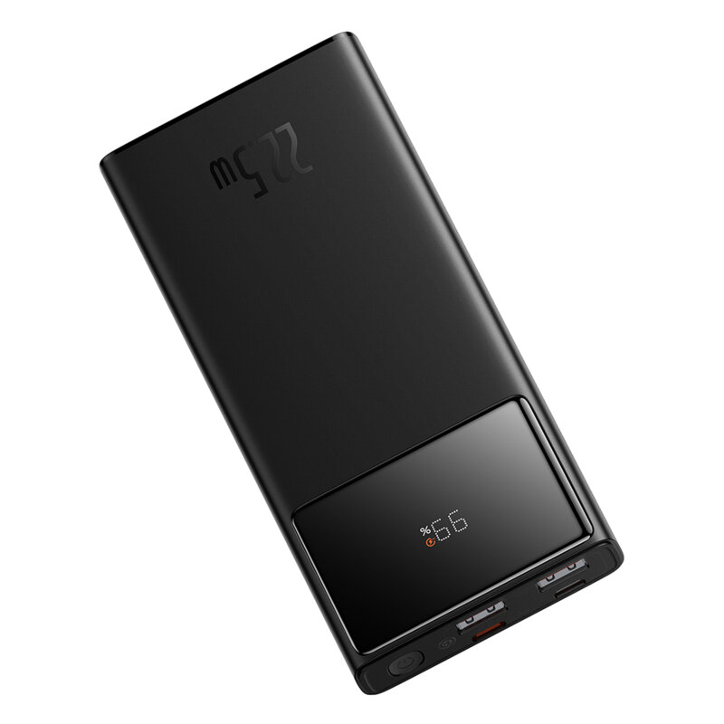 Power bank - POWER BANK Baseus Star-Lord Digital, display, capacitate 10000mAh, 22.5W, 2 x USB; 1 x USB Type-C, total 5V/3A, negru, Cod Produs: PPXJ100001