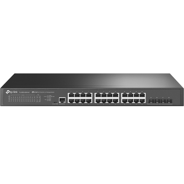 Switch TP-Link cu management JetStream 24-Port 2.5GBASE-T L2+ Managed Switch with 4 10GE SFP+ Slots  