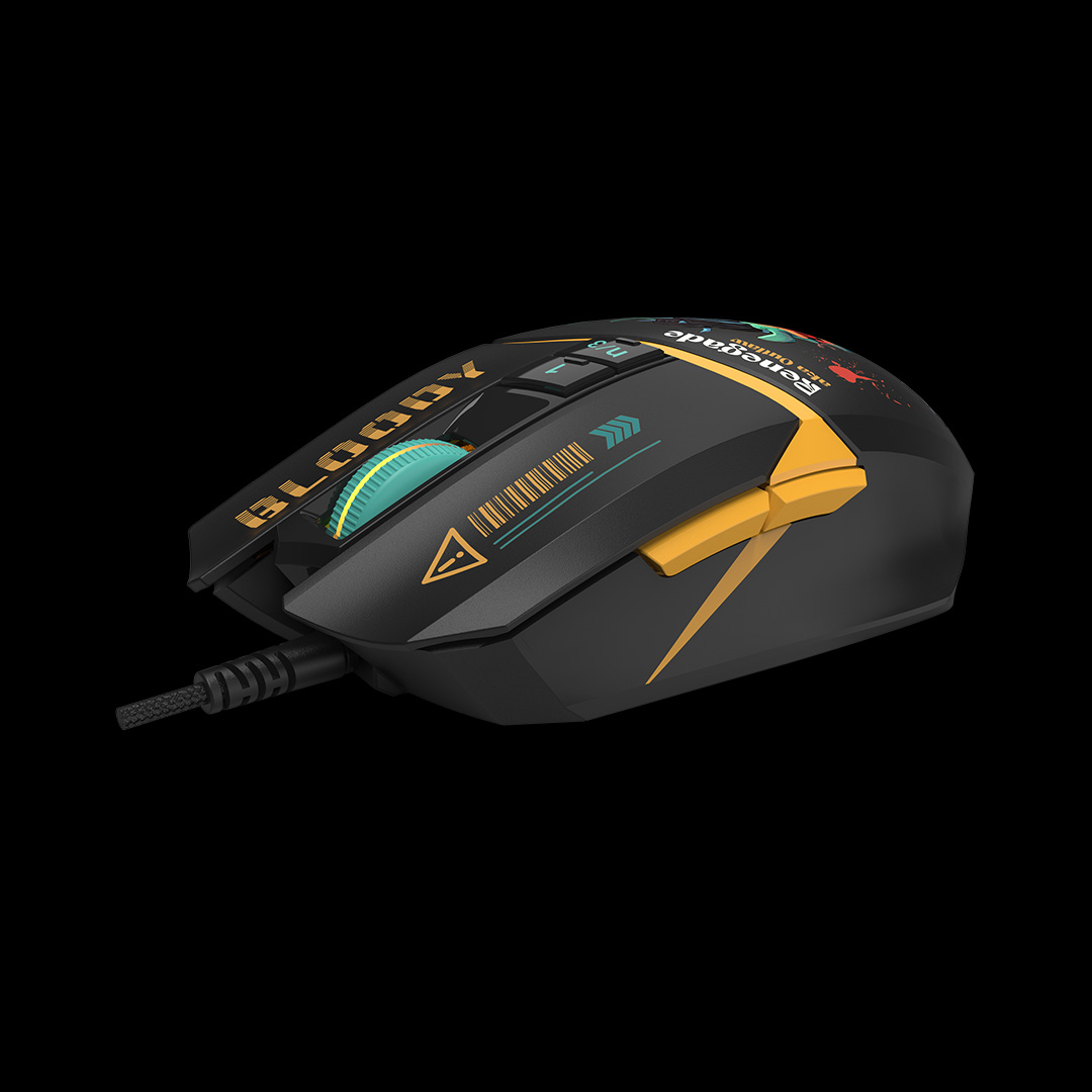 Mouse A4Tech, gaming, Bloody RGB Animation Backlit  USB Renegade Midnight, Cod Produs: W63Max Renegade Midnight [4]
