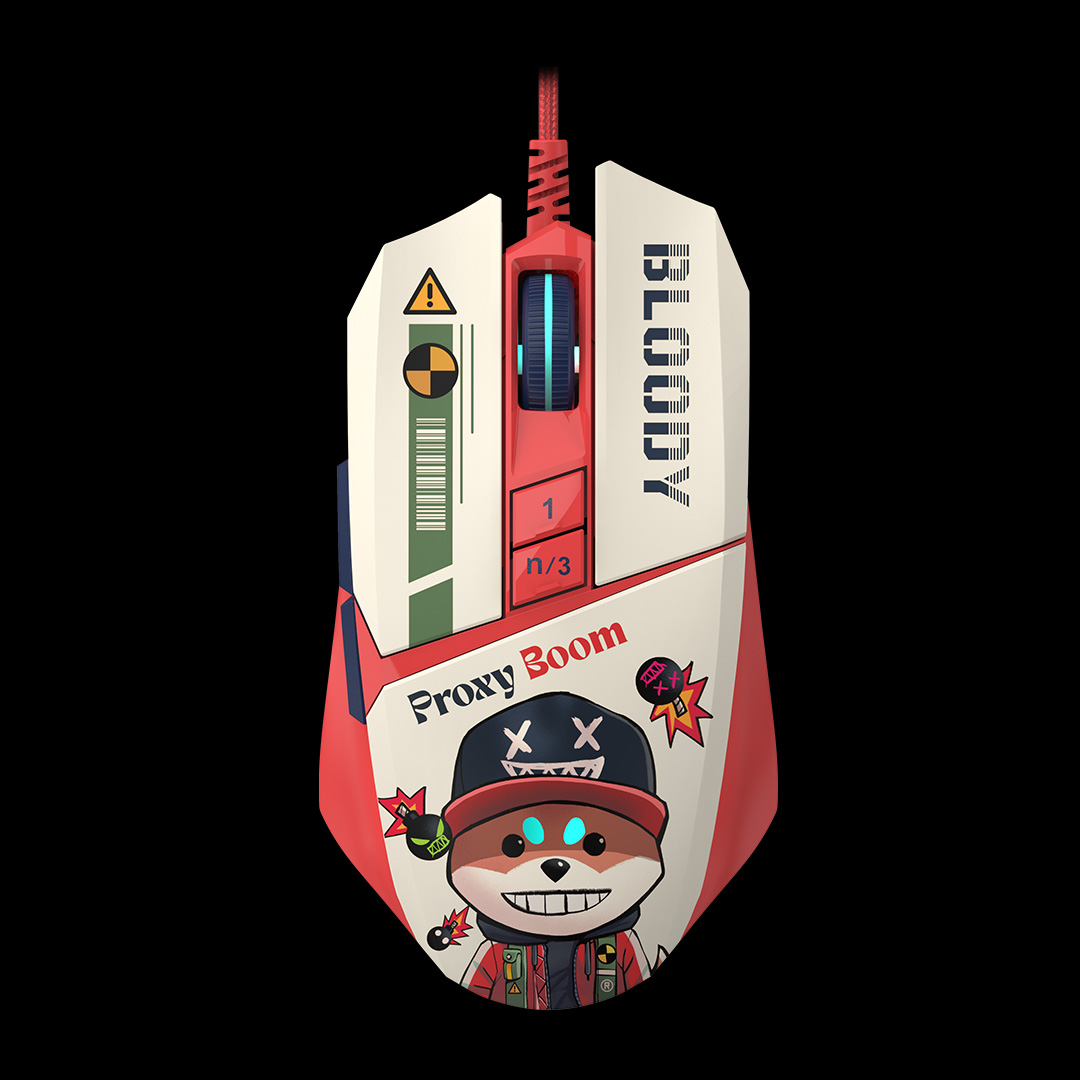 Electronice - Mouse A4Tech, gaming, Bloody RGB Animation Backlit  USB Proxy Boom, Cod Produs: W63Max Proxy Boom