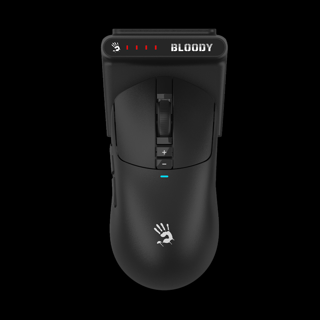 Mouse A4Tech, gaming, BLOODY  WAVELINK FULL ,SPEED DUAL MODE WIRELESS  USB BLACK , Cod Produs: R72UltraDuo BLACK [4]