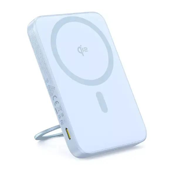 Power bank - POWER BANK Baseus PicoGo Qi2 Magnetic, 5000mAh, PD 20W, 1 x USB Type-C, incarcare wireless Qi2 15W, prindere magnetica Iphone, include cablu USB Type-C la USB Type-C 30cm, albastru Cod Produs: P100768