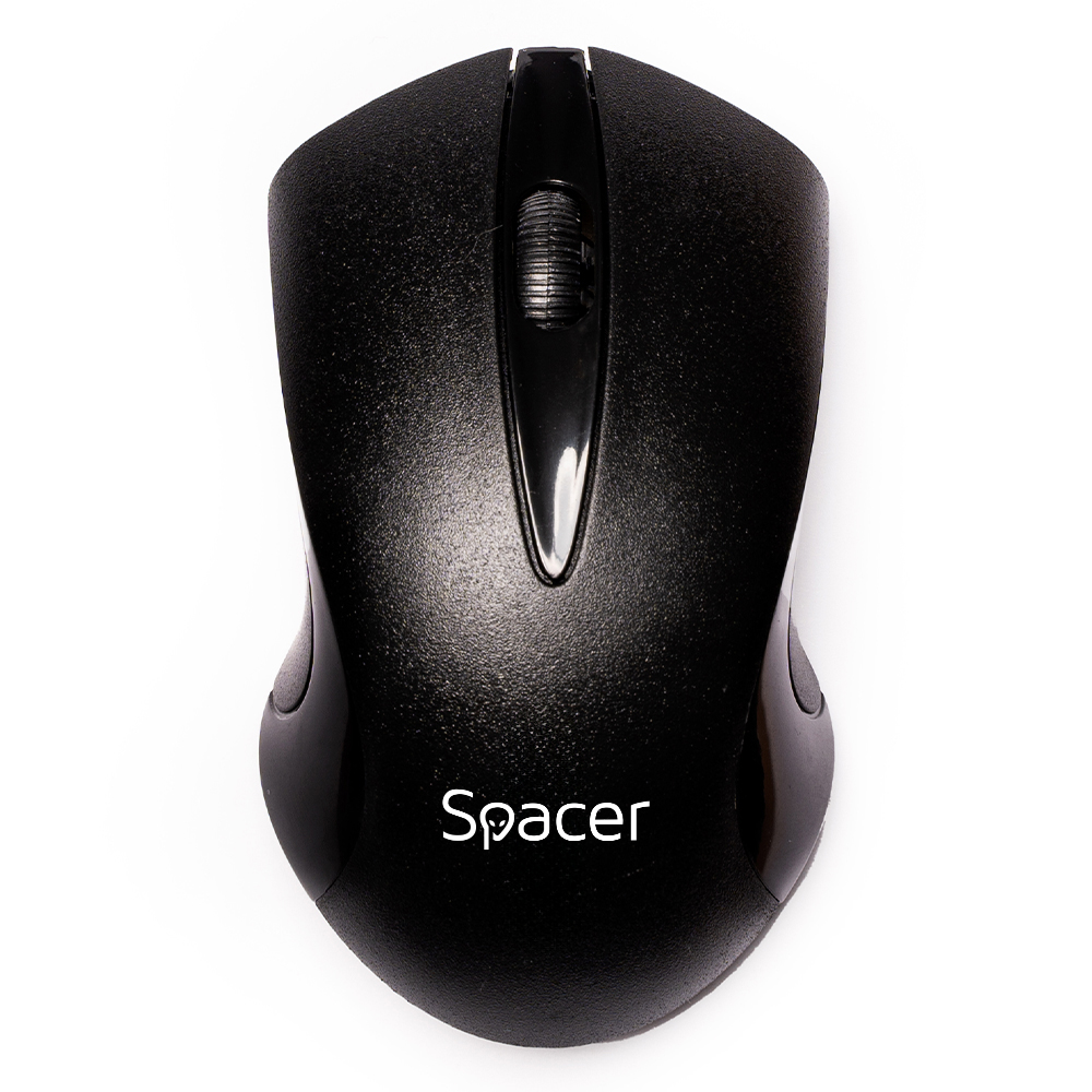 MOUSE  Spacer, PC sau NB, wireless, 2.4GHz, optic, 1200 dpi, butoane/scroll 3/1, , negru, Cod Produs: SPMO-W12 [1]