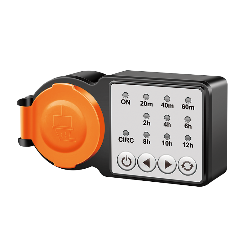 PRELUNGITOR LOGILINK, Schuko x 1, 230 V/16 A, 50 Hz, max. 3500 W, timer, 4 butoane operare, IP44, negru-portocaliu, Cod Produs: ET0015 [2]