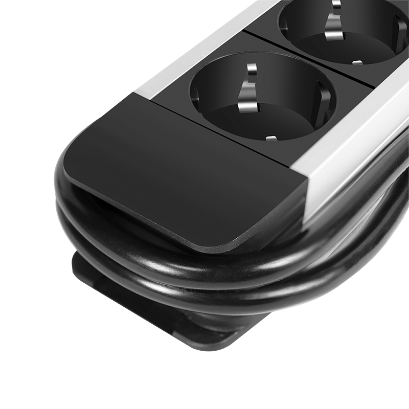 PRELUNGITOR LOGILINK, Schuko x 5, cablu 3G 1.5mm2, 230 V/16 A, 50 Hz, max. 3500 W, LCD consum, butoane: Power, Q, CO2, Reset, 1.4m, negru-argintiu, Cod Produs: LPS286 [4]