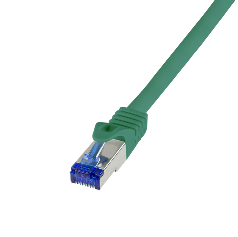 PATCH CORD S/FTP LOGILINK Cat6a, LSZH, Ultraflex, PoE/PoE+/PoE++, cupru, 1 m, verde, AWG26, dublu ecranat "C6A035S" (timbru verde 0.08 lei)