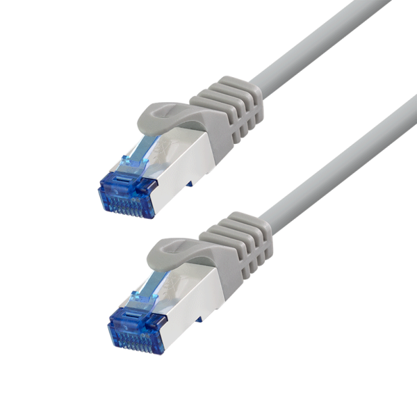 PATCH CORD S/FTP LOGILINK Cat6a, LSZH, Ultraflex, cupru, PoE/PoE+/PoE++, 2 m, gri, AWG26, dublu ecranat "C6A052S" (timbru verde 0.08 lei)
