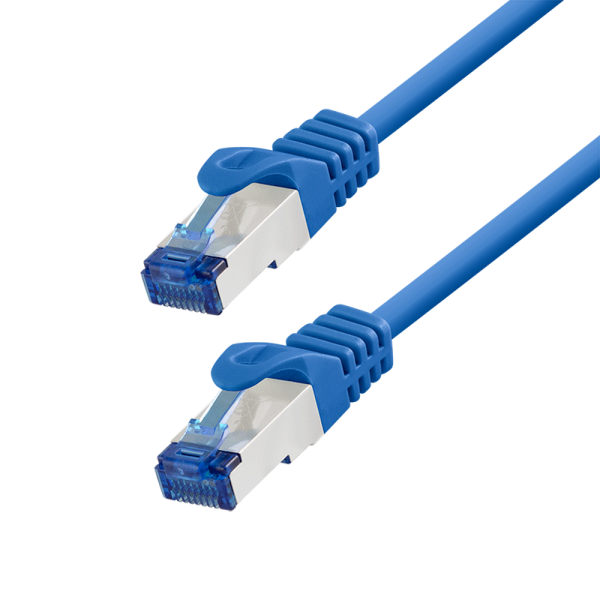 PATCH CORD S/FTP LOGILINK Cat6a, LSZH, Ultraflex, cupru, PoE/PoE+/PoE++, 2 m, albastru, AWG26, dublu ecranat "C6A056S" (timbru verde 0.08 lei)